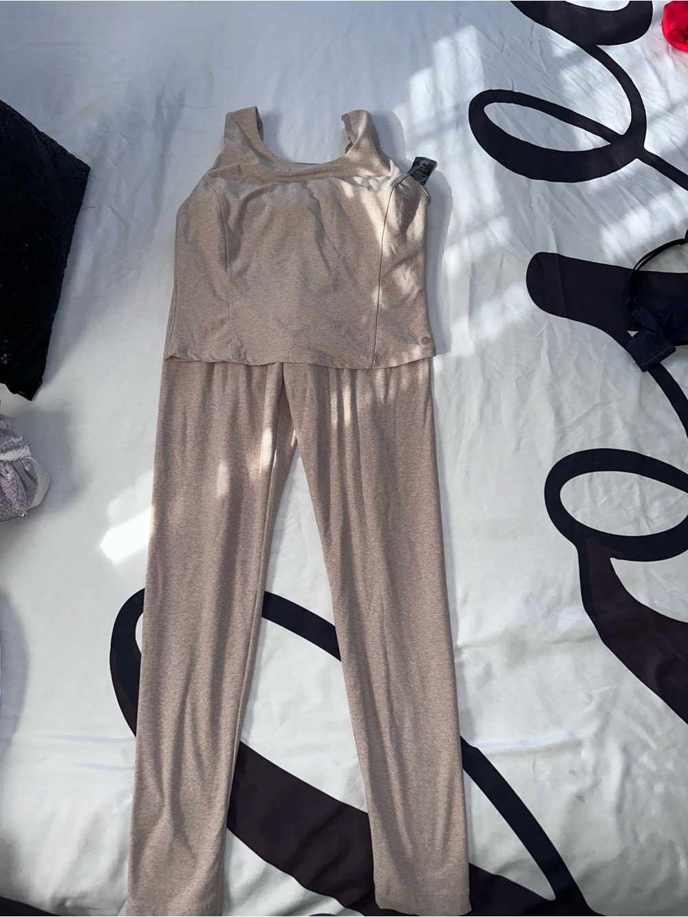 Nude Tank and Leggings
